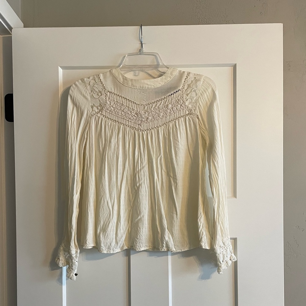 Francesca’s Eyelet Embroidered Top